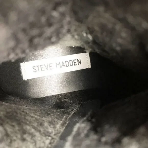 STEVE MADDEN Keystone Faux Fur Trim Lace-Up Boot  - Picture 8 of 8